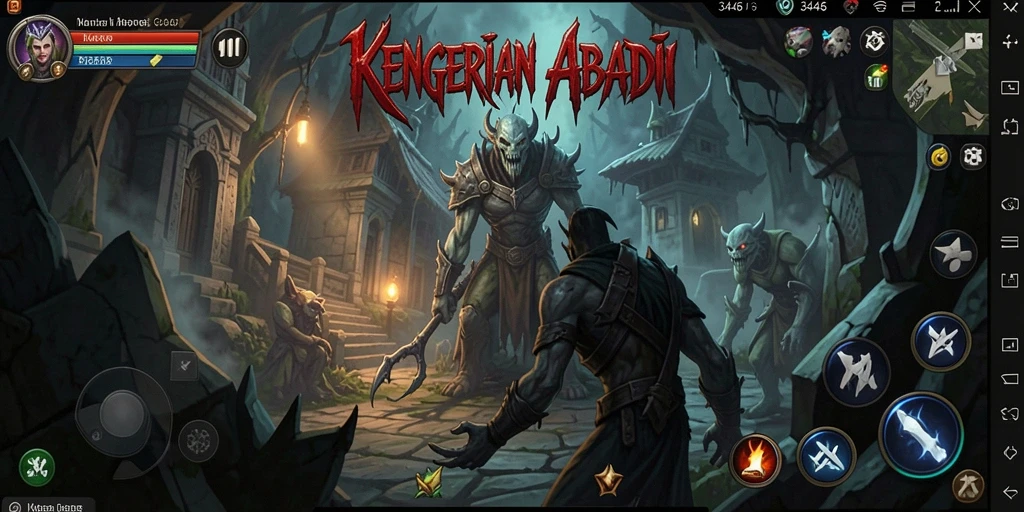 Gameplay 3446 yang menegangkan dalam suasana horror.