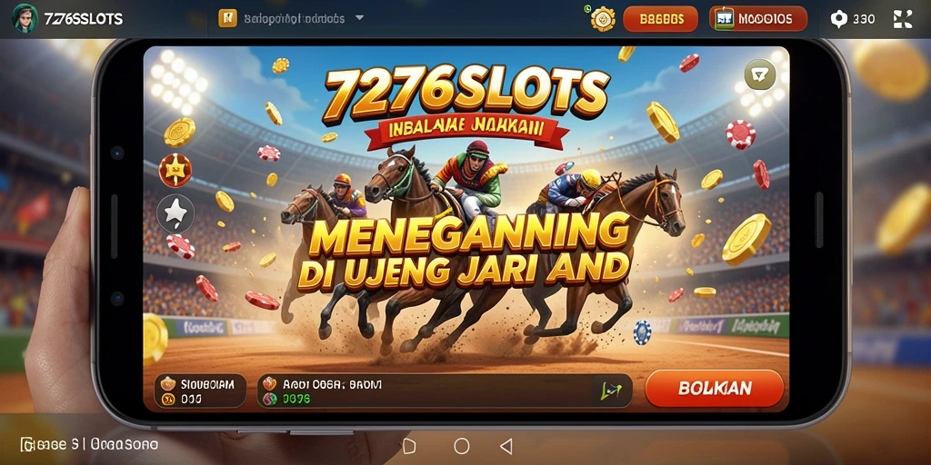 Tampilan seru dari balapan di 7276SLOTS dengan grafis menawan.