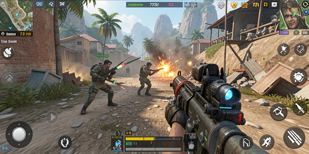 Gameplay seru di 73K dengan aksi pertempuran yang mendebarkan.