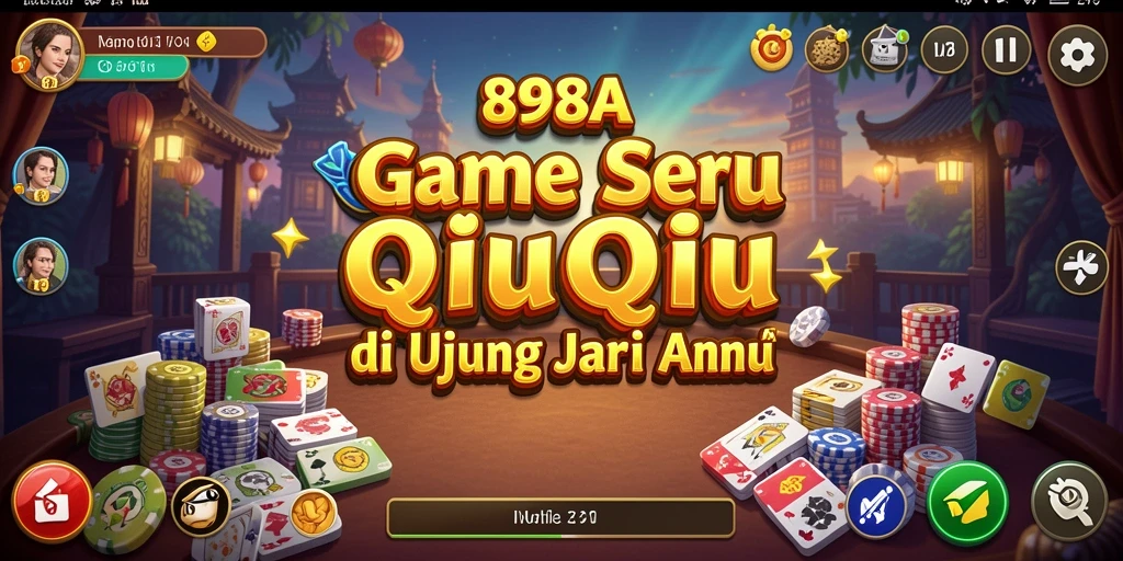 Screenshot game QiuQiu menampilkan aksi seru permainan.