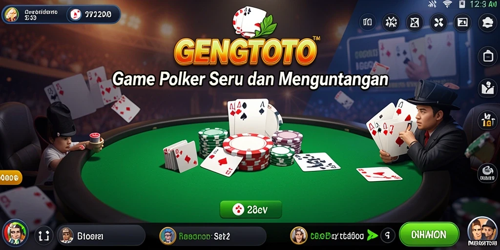 Gameplay GENGTOTO yang mendebarkan dalam dunia Poker.