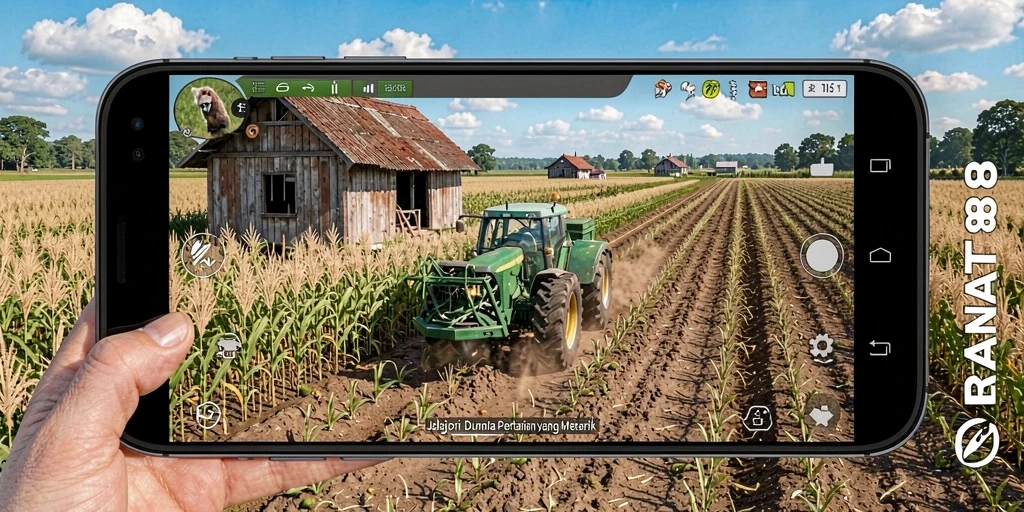 Tampilan gameplay yang menarik dalam dunia pertanian.