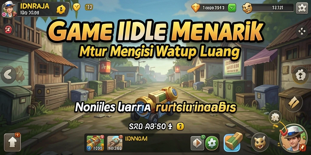 Screenshot gameplay IDNRAJA menampilkan momen strategis dalam permainan Idle.