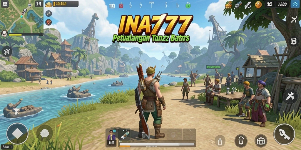 Tangkapan layar utama INA777 menampilkan aksi gameplay di dunia terbuka yang luas.