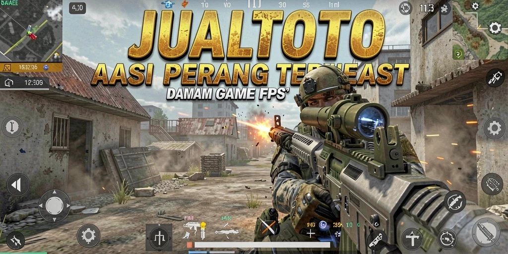 Tangkapan layar JUALTOTO menunjukkan aksi gameplay FPS yang seru dan mendebarkan.