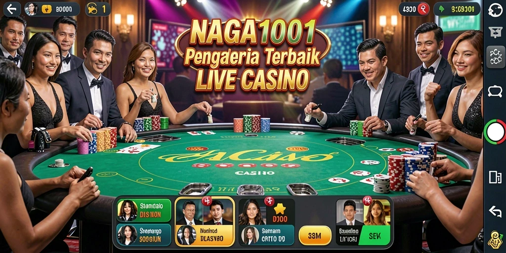 Tampilkan pengalaman seru live casino di NAGA1001.