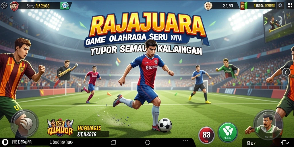 Tampilan gameplay seru di <strong>RAJAJUARA</strong> dengan aksi olahraga yang mendebarkan.