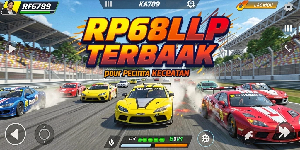 Screenshot gameplay RP6789 menampilkan balapan seru dengan grafis menakjubkan.
