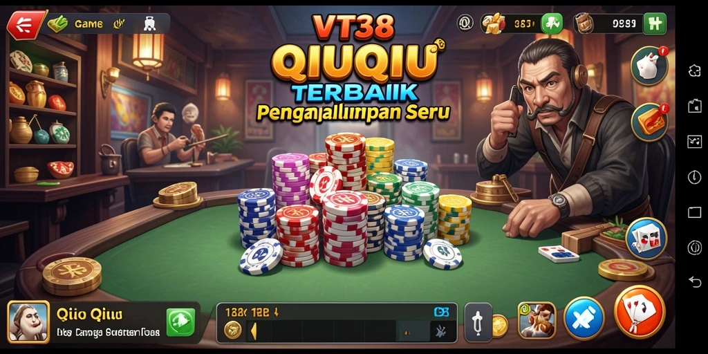 Tampilan permainan QiuQiu yang menarik dan interaktif.